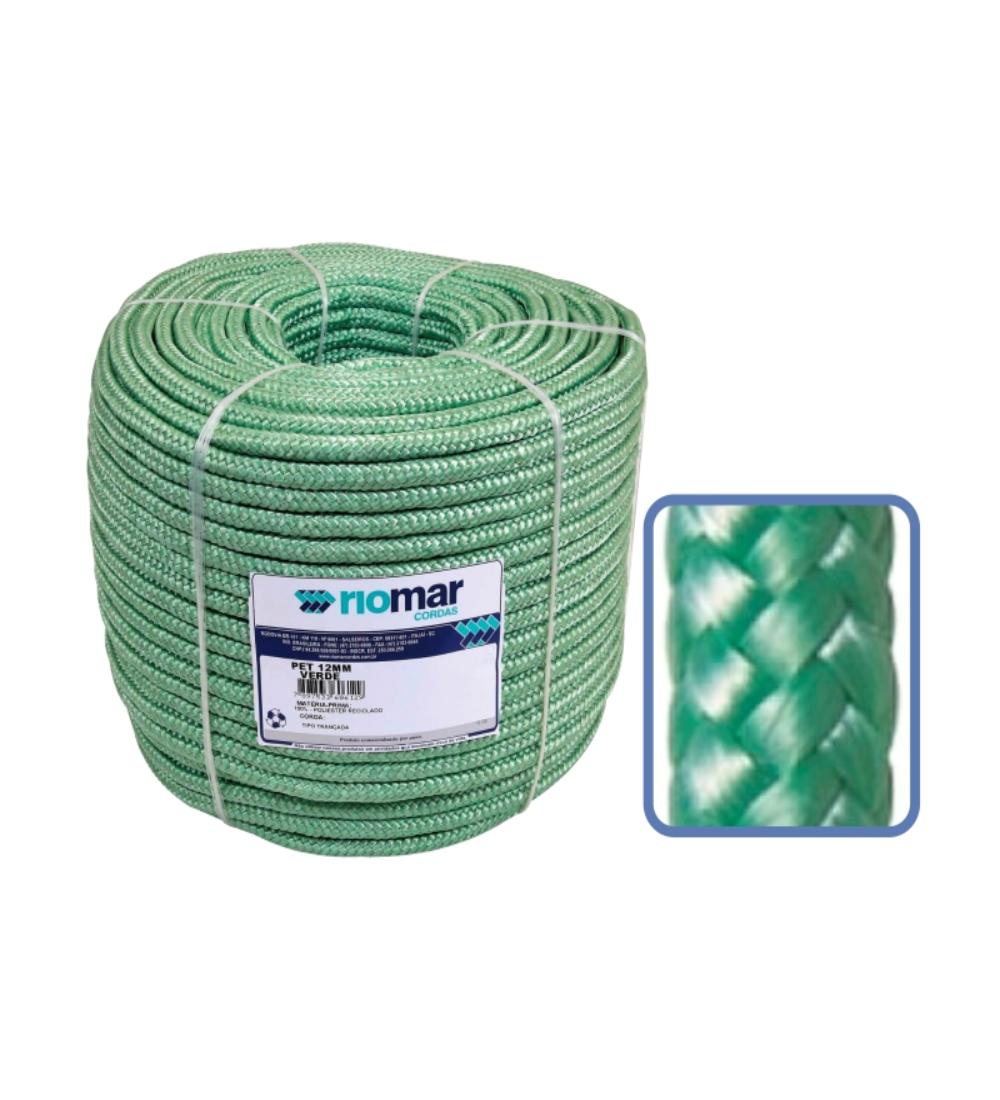 PIOLA TRENZADA VERDE RIOMAR 6mm x 6kg